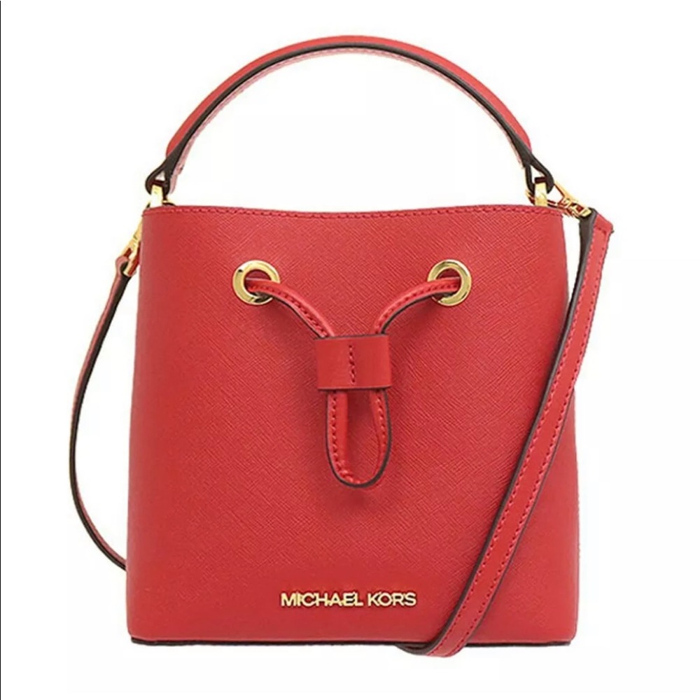 Michael Kors Suri Large Flame Saffiano Bucket